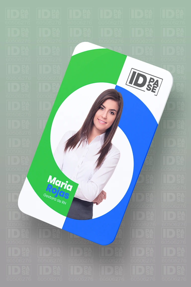 Credencial Corporativa Moderna - Estilo Geométrica